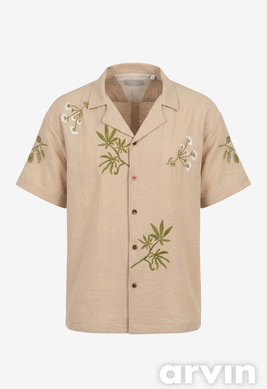 Botanical Garden Shirt — Beige