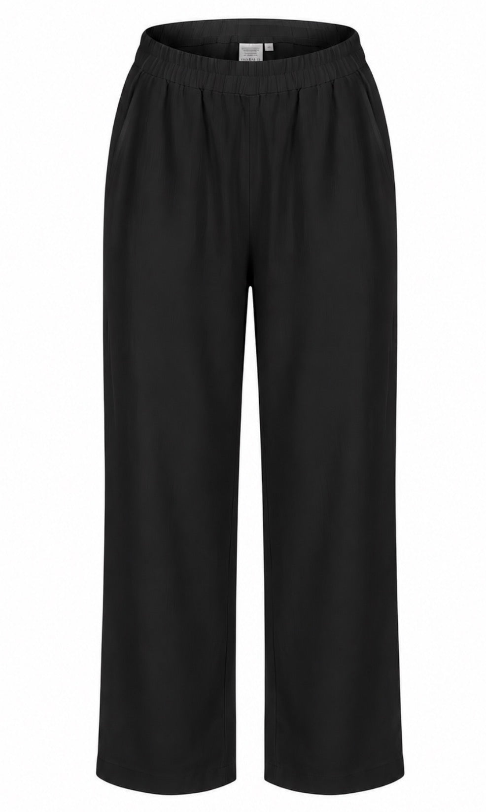 Riviera Wide-Leg Trouser — Black