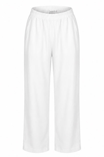 Riviera Wide-Leg Trouser — White