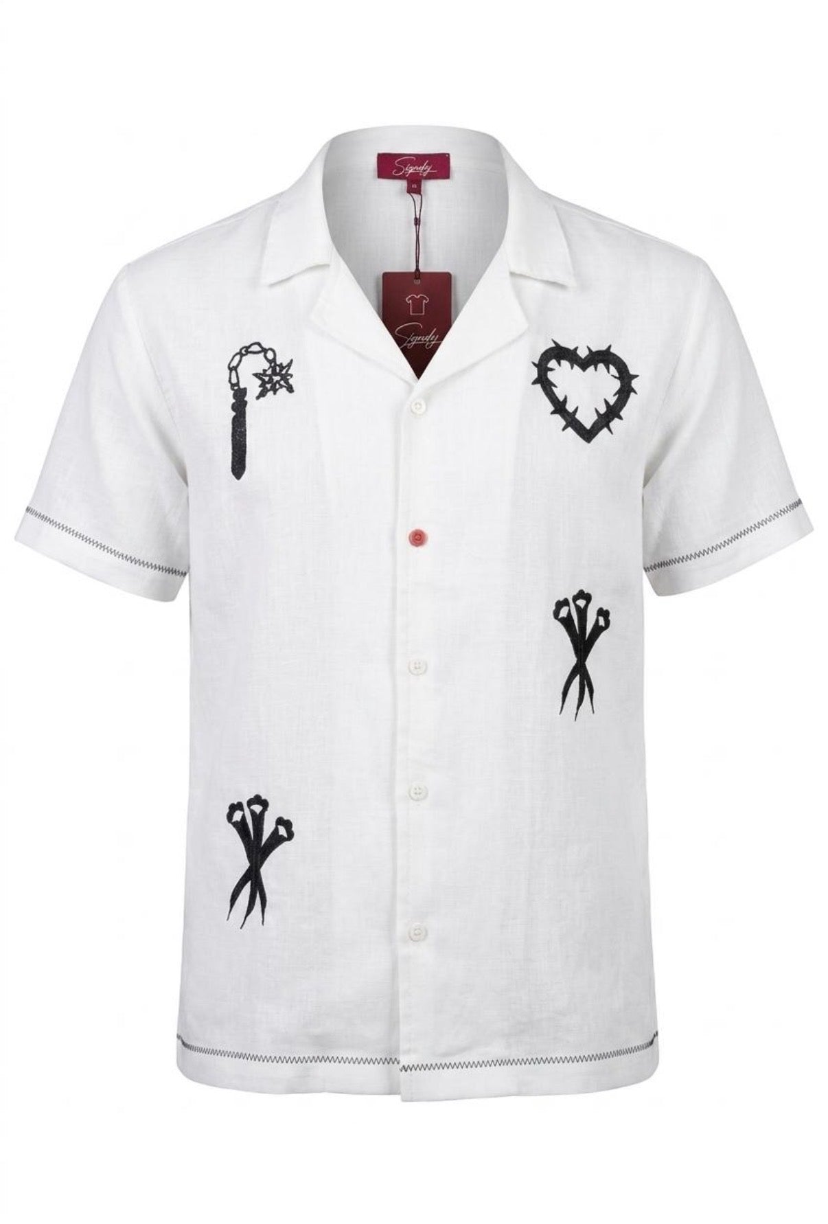 Dark Symbols Shirt — White