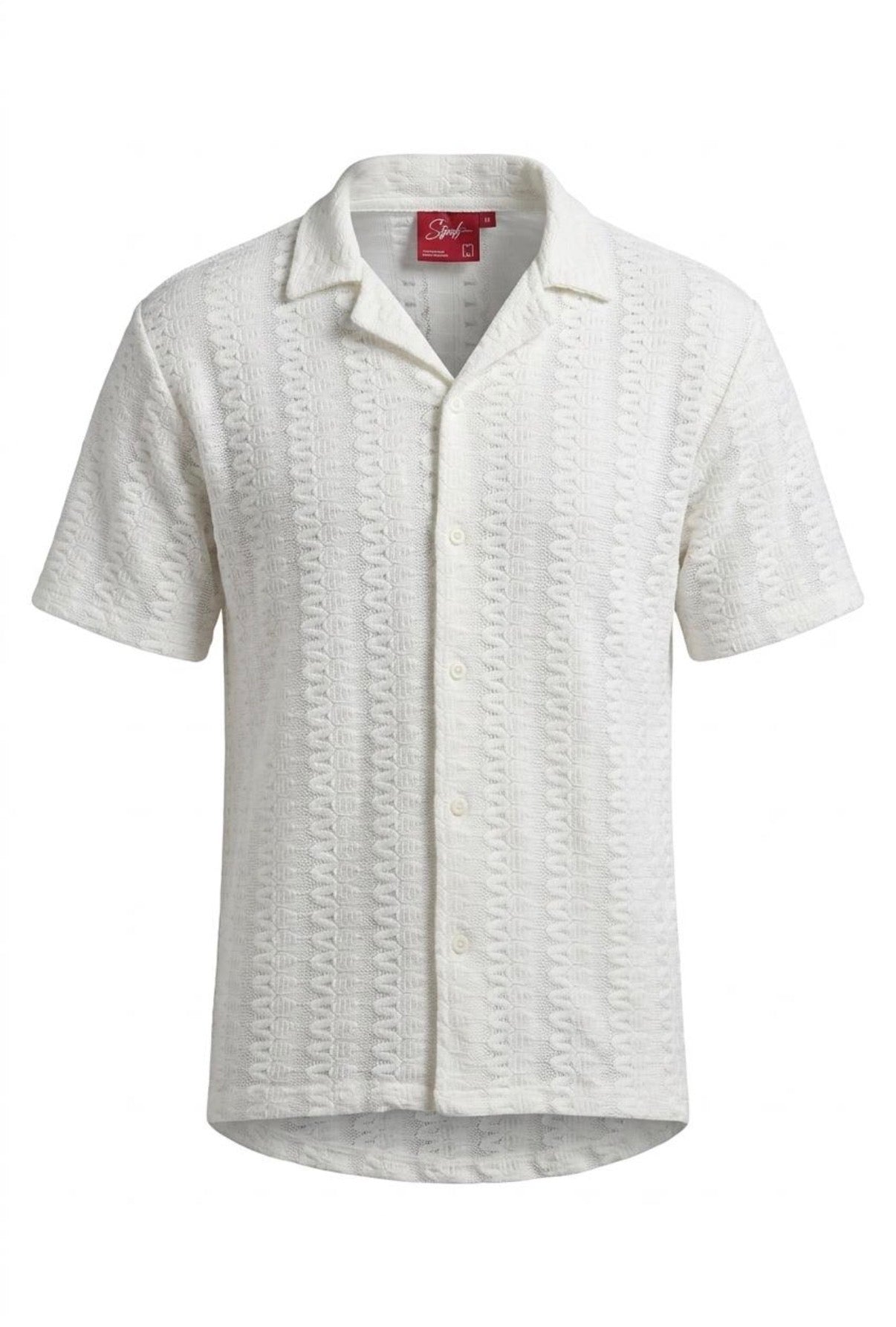 Open Weave Shirt — White Lace