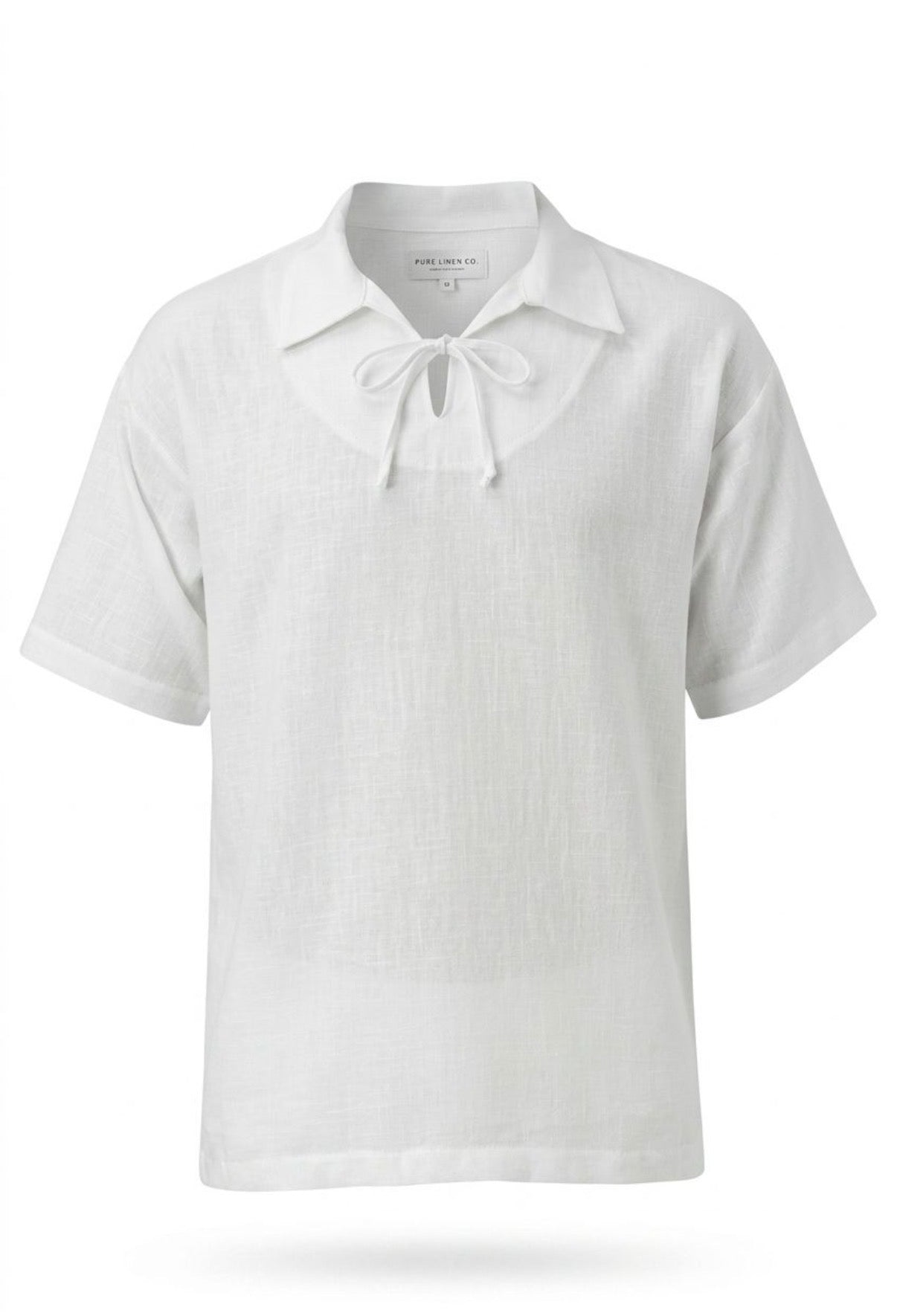 Riviera Tie-Neck Shirt — White